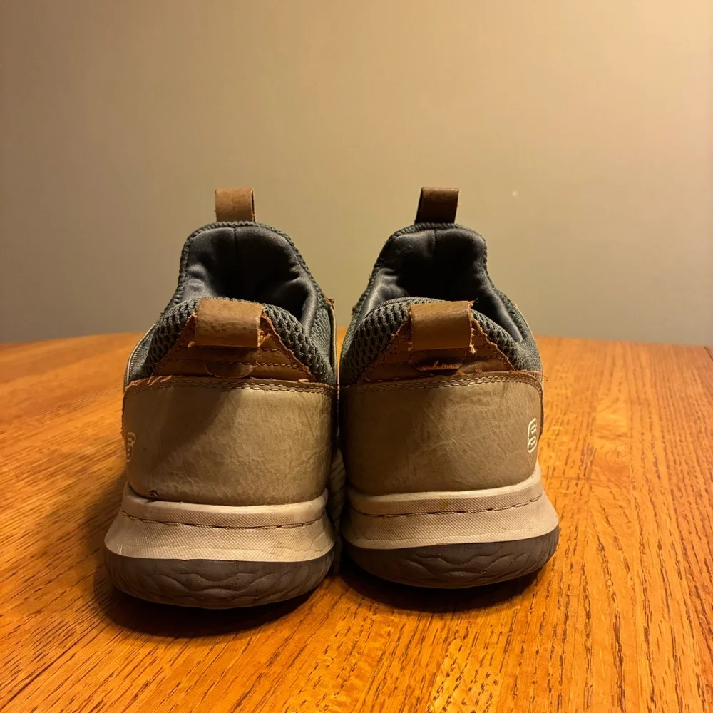 Skechers Relaxed Fit Melson Raymon Men's Size 12 Taupe Slip On‎ Sneakers 65474